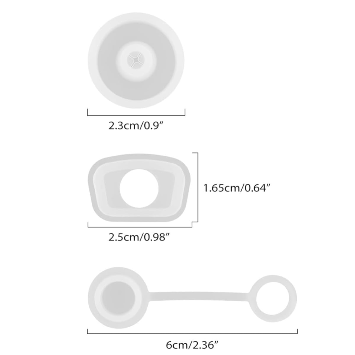 Silicone Tappo Fuoriuscita, 6 Tappi in Silicone a Prova di Fuoriuscite 40oz/30oz Riutilizzabili Trasparenti con Punta di Paglia per Accessori StanleyCups