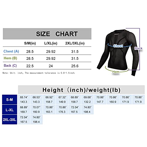 Darevie Men's Cycling Undershirt Long Sleeves,Biking Athletic Compression Base Layer Vests,Mesh Cool Dry Sport Tank Top (White+Black, L-Xl) #TOP4