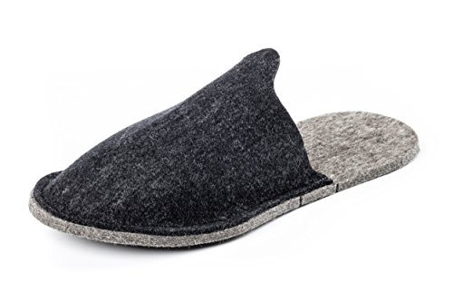 Orthopant Gästepantoffel - Hausschuhe Pantoffel aus naturreinem Filz für kuschelige Wärme und Wohlbefinden - GA-400-S