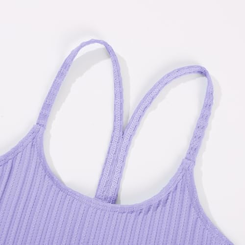 Image of Weixinbuy Girls Swimsuits Summer Bathing Suit for Teens Girls 2 Piece Bikini Set Solid Beach Swimsuit Swimwear for Girls