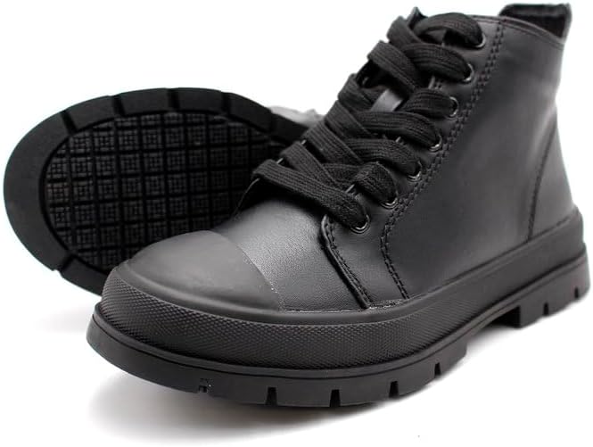 Laforst Womens Skylar PU Upper Over The Ankle Lace Up Bootie