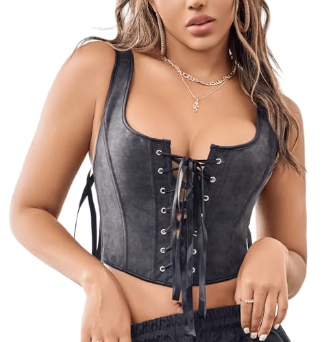 Débardeur corset gothique pour soirée et festival rock