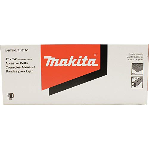 Image of Makita 742325-3 4-Inch x 24-Inch Abrasive Sanding Belt, 150 Grit (10 /Pk)