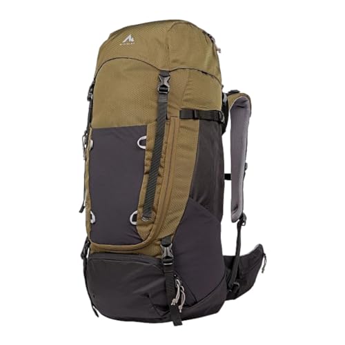 McKINLEY Unisex Make Ii Trekkingrucksack, Oliv Dunkel/Schwarz Nig, 45+10 Liter