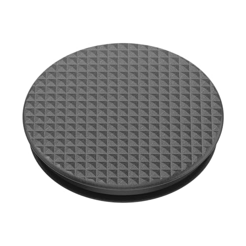 PopSockets: PopGrip com tampa trocável para telefones e tablets - Textura serrilhada preta