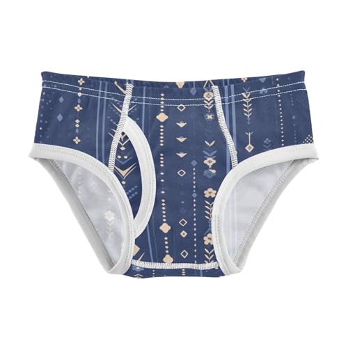 KLL Navy Blue Stripes Baby Boys Cotton Boxer Briefs Cute Undies