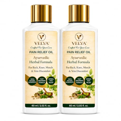 Image of Pain Relief Oil for Tired Legs & Swelling | Lab tested Natural Circulation Support for Varicose Veins & Tired Legs, Reduces Heaviness & Fatigue | Fast Absorbing, Non-Sticky, Plant-Based Massage Oil 60ML( Pack of 2)