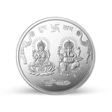 999.9+ Purest Silver Coin, Lakshmi Ganesh 10 Gram Bar, LBMA Certified