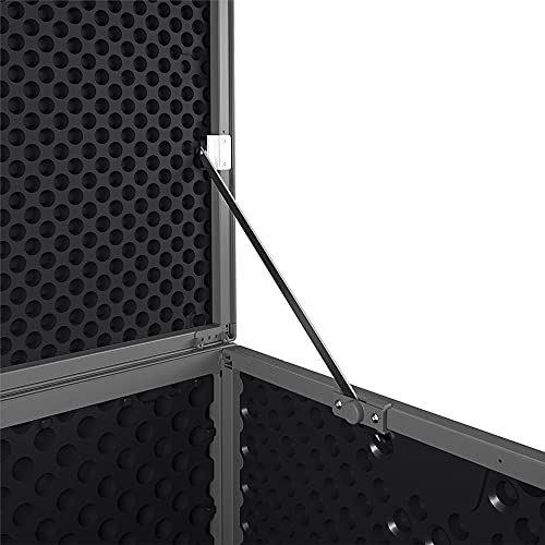 Cosco Outdoor Patio Deck Storage Box, Extra Large, 180 Gallons, Black And Charcoal #TOP7
