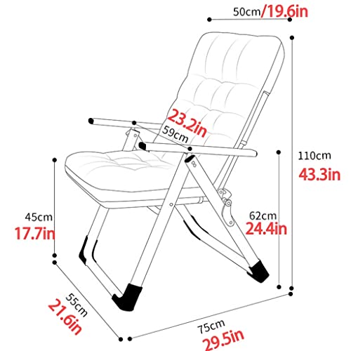 Sillón plegable con cojín negro miniatura 2