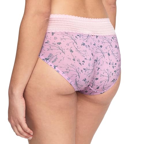 Image of Warner's Women's No Pinching No Problems Dig-free Comfort Waist With Lace Microfiber Hipster 5609j, Retired Colors