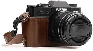 MegaGear Ever Ready Leather Camera Half Case and Strap compatible with Fujifilm X-T30, X-T20, X-T10