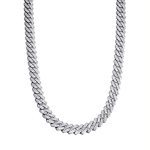 Colliers et bracelets hip hop glacés 13.5mm pour briller en soirée et événements