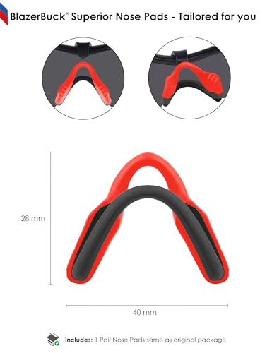 Image of BLAZERBUCK Replacement Nose Pads Nose Pieces for Oakley Razor Blade Sunglasses