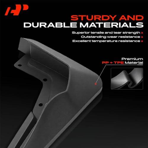 Image of A-Premium Mud Flaps, No Drilling Required Splash Guards with Accessories | Compatible with Mercedes-Benz GLS450 GLS580 2020-2021, Set of 4 Front and Rear