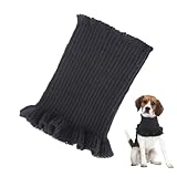 犬耳用スヌード, イヤープロテクター ニット犬用スヌード ペットスカーフ 騒音耳保護, ペットネックスカーフ、高弾性暖かいペットフード、アウトドアトラベルイヤーマフ、なだめるフード、犬用スカーフ寒い天候での犬と猫のための快適で落ち着く高弾性ペットヘッドバンド