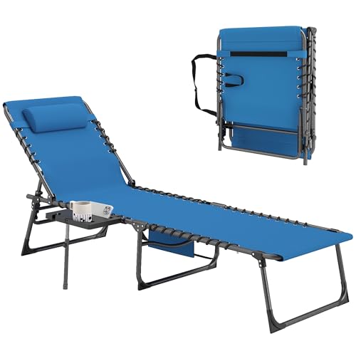 Outsunny Chaise with Side Table