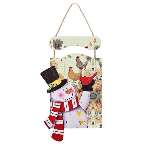 Peinture décorative imprimée bonhomme de neige, cadeau de Noël