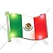 Fiesta Flash LED Flashing Body Light Lapel Pins - Mexican Flag Design