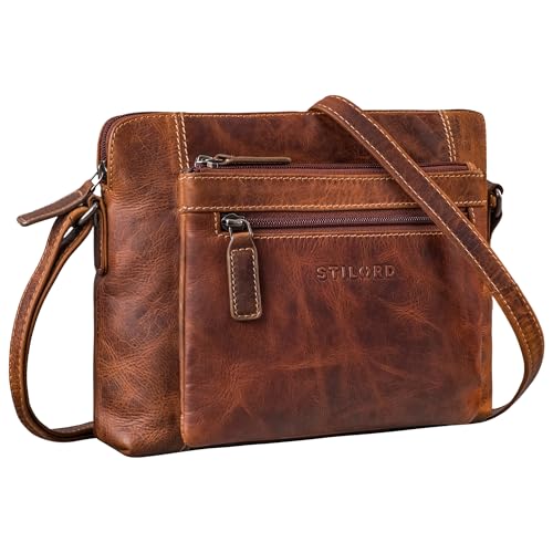 STILORD 'Verdelio' Moderno Bolso de Hombro de Cuero de las Señoras Pequeñas - Ideal como Bolsa Messenger de las Señoras - Bolso de las Mujeres la Tableta 10 Pulgadas, Color:salerno - marrón STILORD 'Verdelio' Moderno Bolso de Hombro de Cuero de las Señoras Pequeñas - Ideal como Bolsa Messenger de las Señoras - Bolso de las Mujeres la Tableta 10 Pulgadas, Color:salerno - marrón