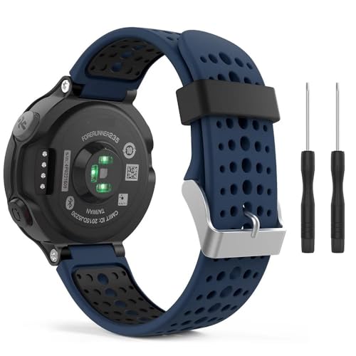 La Mejor Selección de garmin 735xt precio para comprar hoy. 46 QPDRNC Correa de muñeca para exterior para Garmin Forerunner 735XT 735/220/230/235/620/630, correa de silicona de repuesto para reloj inteligente (Color: O)