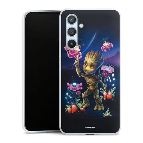 DeinDesign Coque Slim Compatible avec Samsung Galaxy A54 5G Etui Silicone Ultra Fine Coque en Silicone Ultra Fine Les Gardiens de la Galaxie Baby Groot Marvel