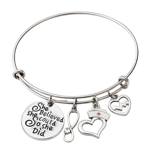 Image of Infinity Collection - LPN Charm Bracelet - LPN Bangle Nursing Appreciation Gift for RN LPN Graduation Licensed Nurse