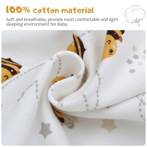 Image of Miracle Baby Long Sleeve Sleep Sack 2-Pack, 100% Cotton Wearable Blanket Baby Sleeping Bag for Newborn Infant Toddler