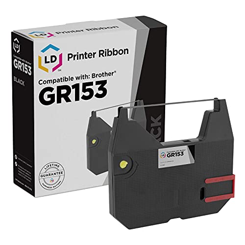 Cinta reemplazo compatible para Brother GR153 negro miniatura 1