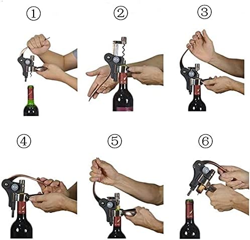 Corkscrew Wine Bottle Opener Set - Brown