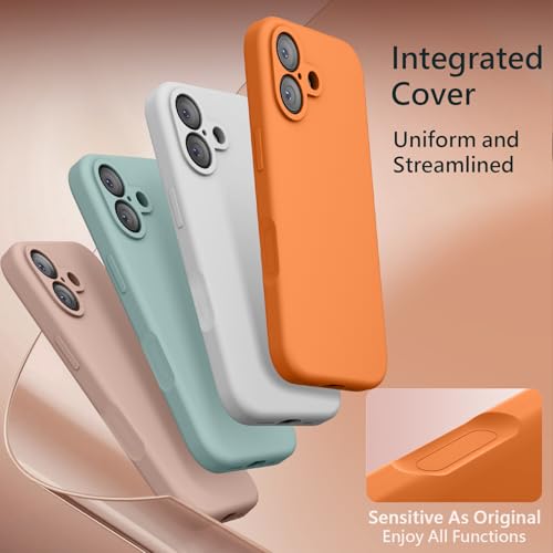 Image of FireNova Magnetic for iPhone 17 Case, Compatible with MagSafe, [Integrated Silicone Camera Control Button] [Camera Protection] Anti-Scratch Microfiber Lining Phone Case, 6.3 inch, Orange