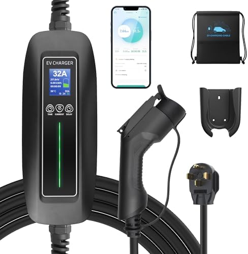 Besenergy Level 2 EV Charger(APP/pulg-Play) 16A/24A/32A ETL FCC L...