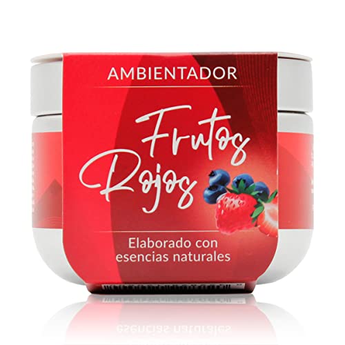 Ambientador Frutos Rojos con Vermiculita 30gr SYS Aromas. Tarro de Aluminio. Aroma Frutos Rojos. Tapa con aperturas. Para Perfumar Tu Hogar. Fragancia Duradera.