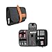 Produktbild ProCase Reise Organizer Zubehör Lagerung Tasche, Universal-elektronisches Zubehör Kabel Roll-Up Tasche Portable Gear Lagerung Tragetasche für Ladekabel SD-Speicherkarten Kopfhörer-Festplatte Schwarz