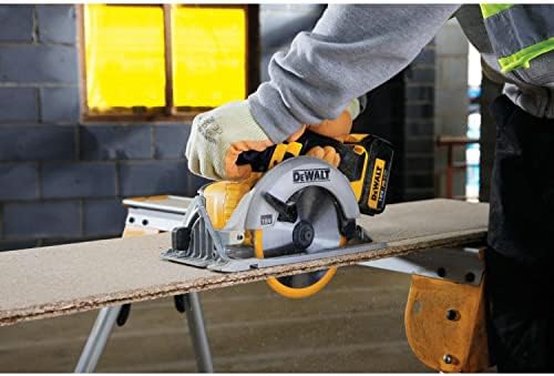 DEWALT DCS391N-XJ XR 165 mm Circular Saw-Bare Unit, 9 W, 18 V, Yellow/Black