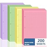 200 sheet Half Letter Graph...