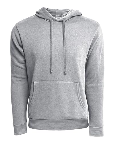 Next Level Unisex Laguna Sueded Hoodie, XL, Heather Grey