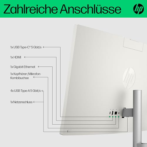 HP 24-cr0255ng 23.8 1920 x 1080 Pixel Intel Core i5 i5-1335U 16GB DDR4-SDRAM 512GB SSD All-in-One All-in-One PC Windows 11 Home