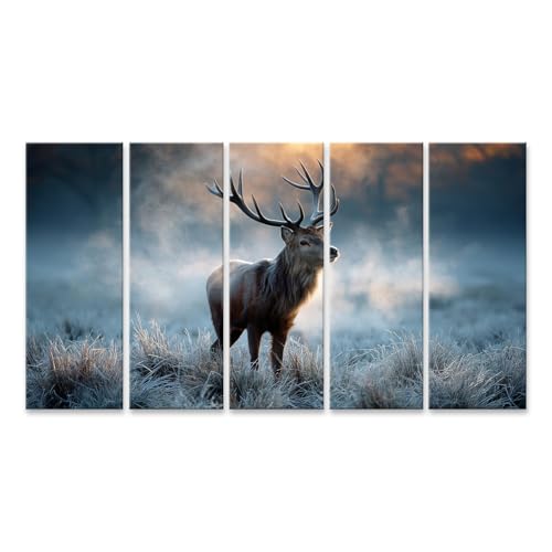 Tableau sur toile cerf majestueux pour vibrer au rythme de la nature