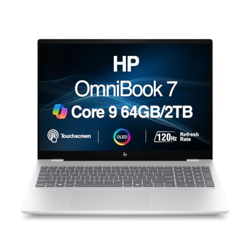Image of HP OmniBook 7 Creator Laptop 16 inch 120Hz Touch OLED 2K Display HDR 500 nits
