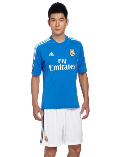 Real Madrid C.F. Adidas Camiseta de fútbol Infantil, 2ª equipación, 2013-14, Color Azul, Talla XXL