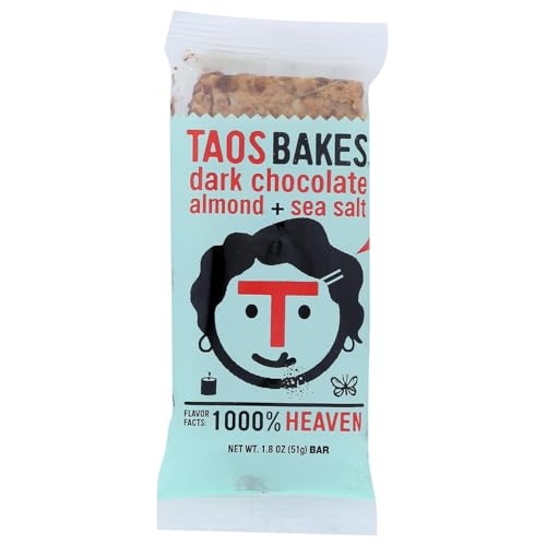 Taos Bakes, Bar Dark Chocolate Almond Sea Salt, 1.8 Ounce