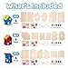 Neliblu DIY 12 Wooden Bird House Kits - Creative Arts and Crafts Set for Kids and Adults - Unfinished Wood Birdhouses with Paint Strips, Brushes, Stickers and Strings - 3 Unique Shapes, 2 Sizes