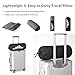 PEUJEW Small Shredded Memory Foam Pillow, Camping Pillow Travel Pillow - Compressible Medium Firm, Breathable Cover, Ideal Backpacking Hiking, Airplane and Car