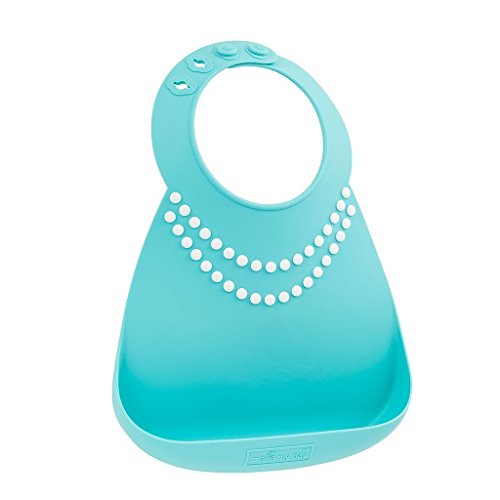 Make My Day - Silicone bib turquoise beads