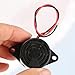 4PCS SFM-27-W Beep Tone Alarm Ringer, DC 3-24V 90dB Active Piezo Electronic Buzzer, Black Continuous Beep Speaker, Electronic Buzzer Alarm Sounder Sound Beep ﻿