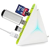 Kokovolta USB Hub Portable and TF/SD Card Reader with Colourful LEDs
