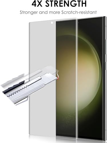 Image of SHILD Screen Protector for Samsung Galaxy S22 Ultra - Curved Matte UV Tempered Glass | 9H Hardness, HD Clarity, Fingerprint Sensor Compatible | Anti-Glare, Anti-Smudge | Easy Installation Kit | 3-Month Warranty (Pack of 1)