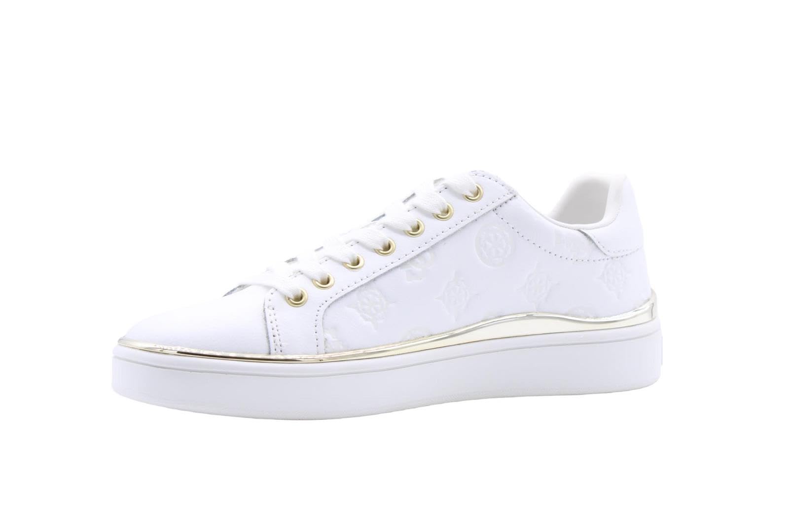 GUESS Scarpe donna sneaker Guess Bonny in pelle white embossed D24GU17 FL7BNNFAL12 41
