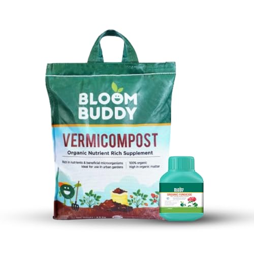 Image of Bloom Buddy Vermicompost 4.5kg & Organic Fungicide 50ml Combo - Nourish Soil & Protect Plants